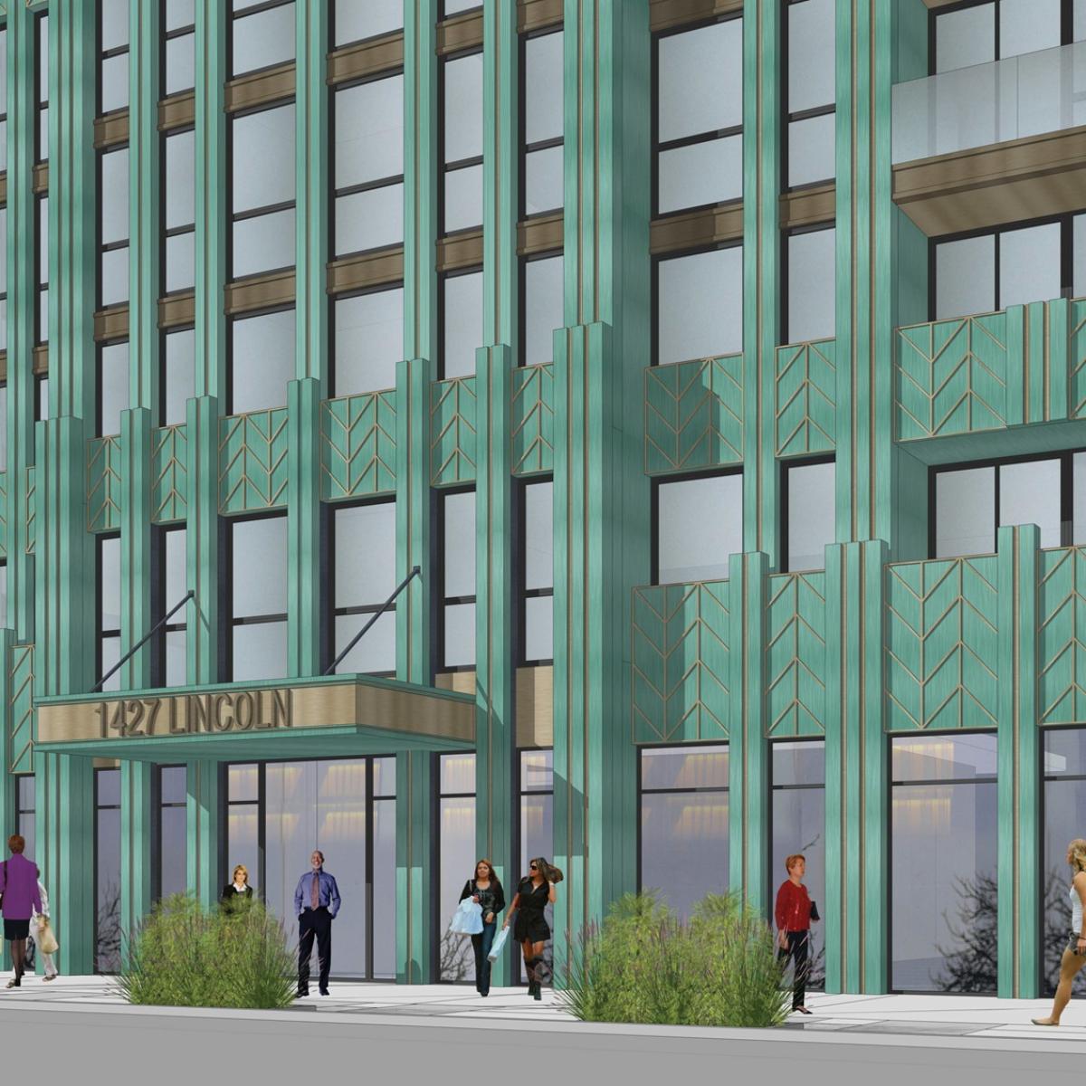 Art Deco apartment tower pitched for 1427 Lincoln Blvd. in